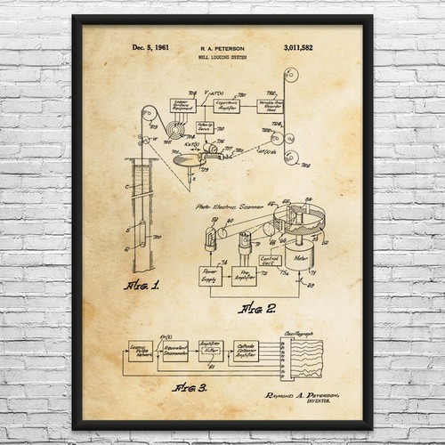 Well logging patent wall - well,