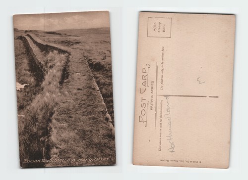 Vintage postcard roman - roman, wall