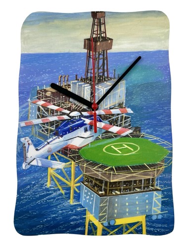 Oil rig clock - clock,