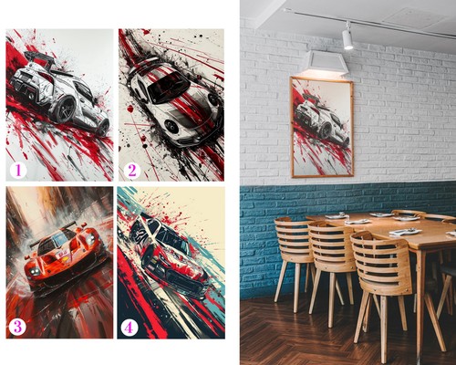 Stampa artistica auto - , corsa